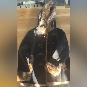 Coldwater Creek Faux Shearling Coat